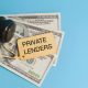 Private money lenders Florida concept with gavel, cash, and labeled tag symbolizing legal and financial lending authority.